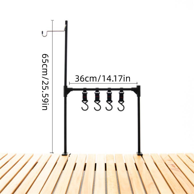 Outdoor Camping Lamp Stand, Aluminum Alloy, Adjustable Base, 25.59 x 14.17 inches - SuperSaverAU - view 3