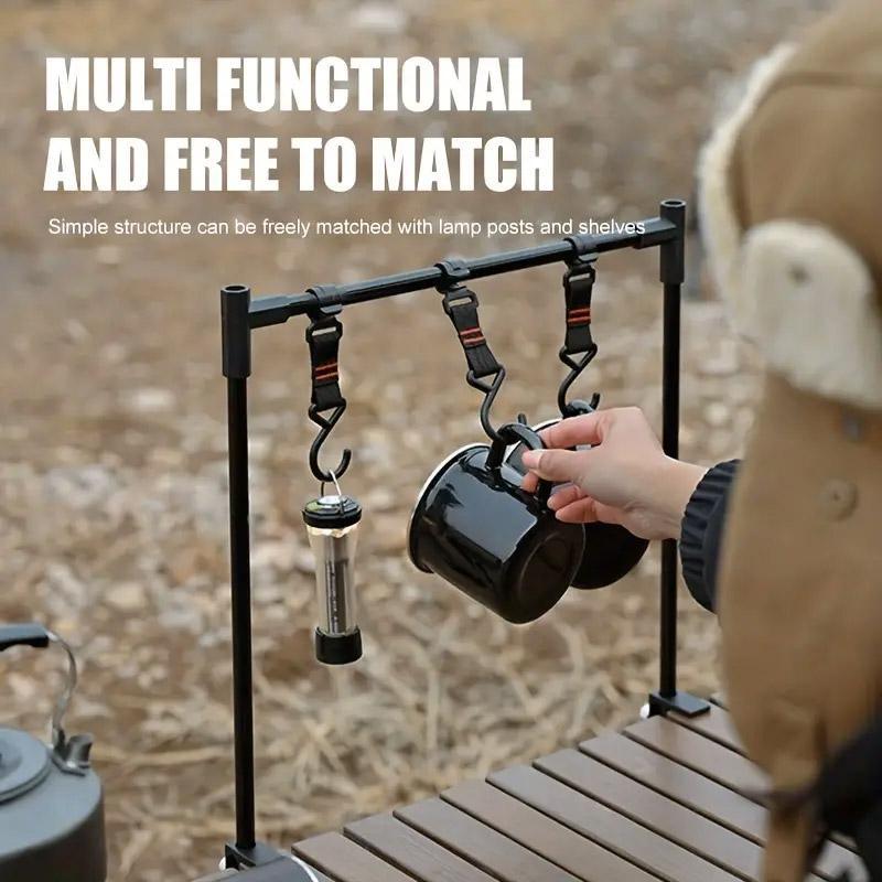Outdoor Camping Lamp Stand, Aluminum Alloy, Adjustable Base, 25.59 x 14.17 inches - SuperSaverAU - view 4