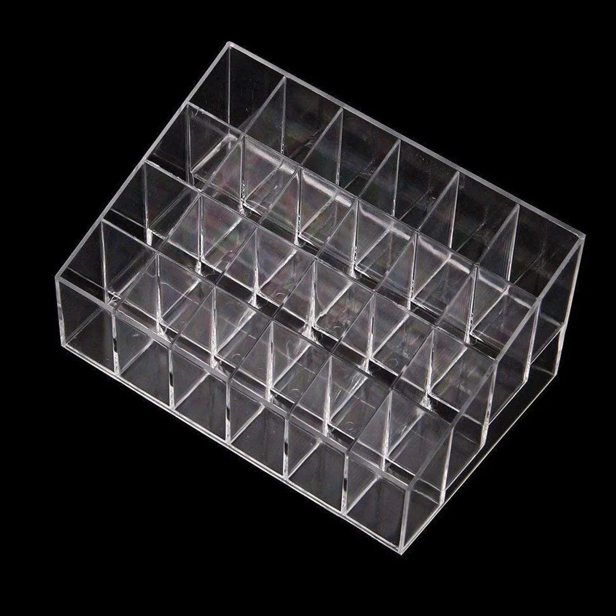 Premium Transparent Acrylic Lipstick Organisers – 3 Pack
