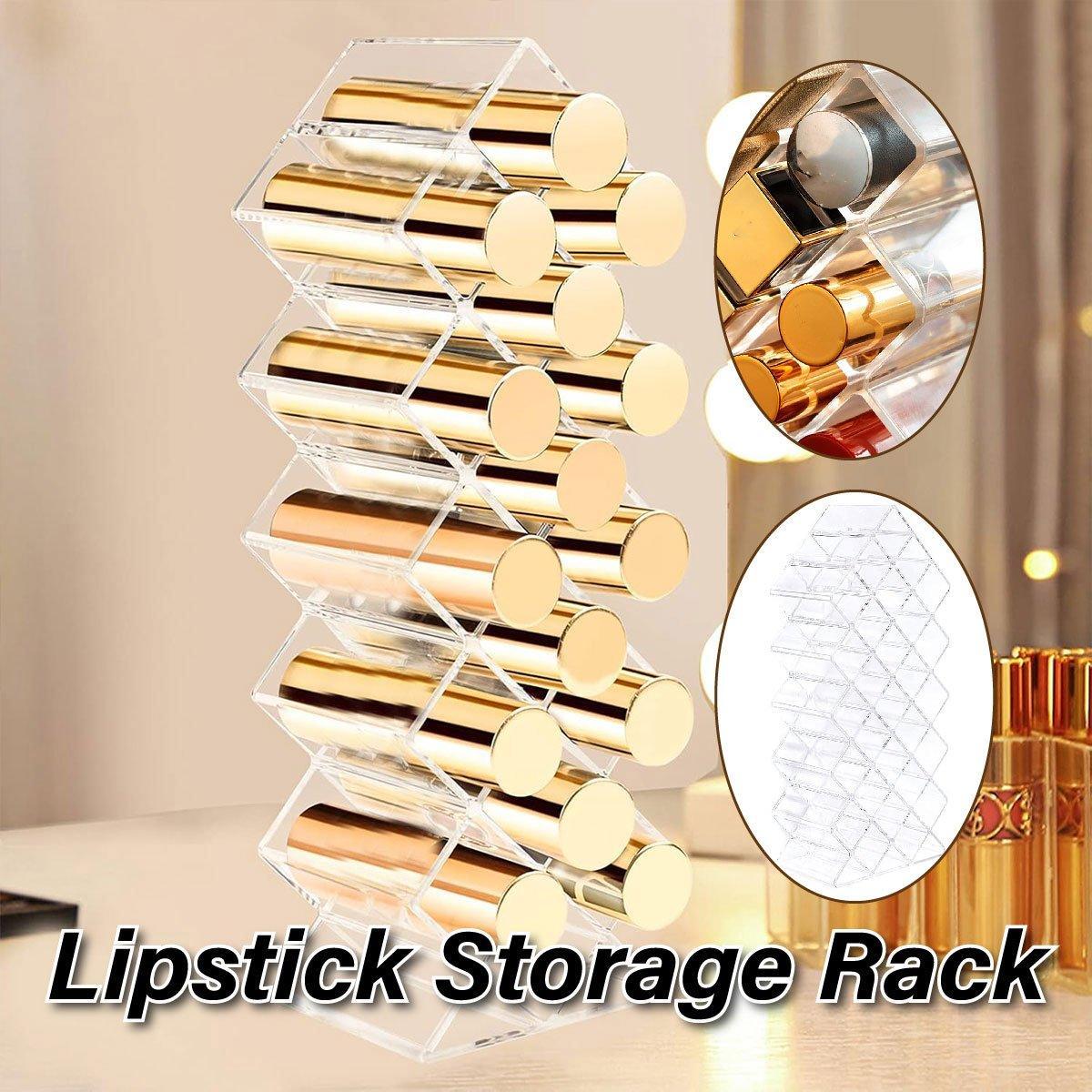Premium Fish-Shaped Vertical Lipstick Storage Rack Clear Cosmetic Display Organiser