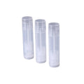 Premium 50pcs White Refillable PP Lip Balm Tubes 5g Twist Up Cosmetic Containers