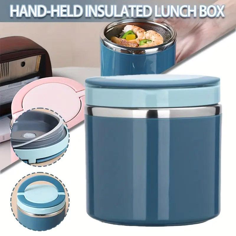 Premium Stainless Steel Insulated Lunch Box – Green with Leak-Proof Lid