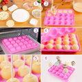 Premium Round Silicone Lollipop Moulds – 2 Pack with Paper Sticks