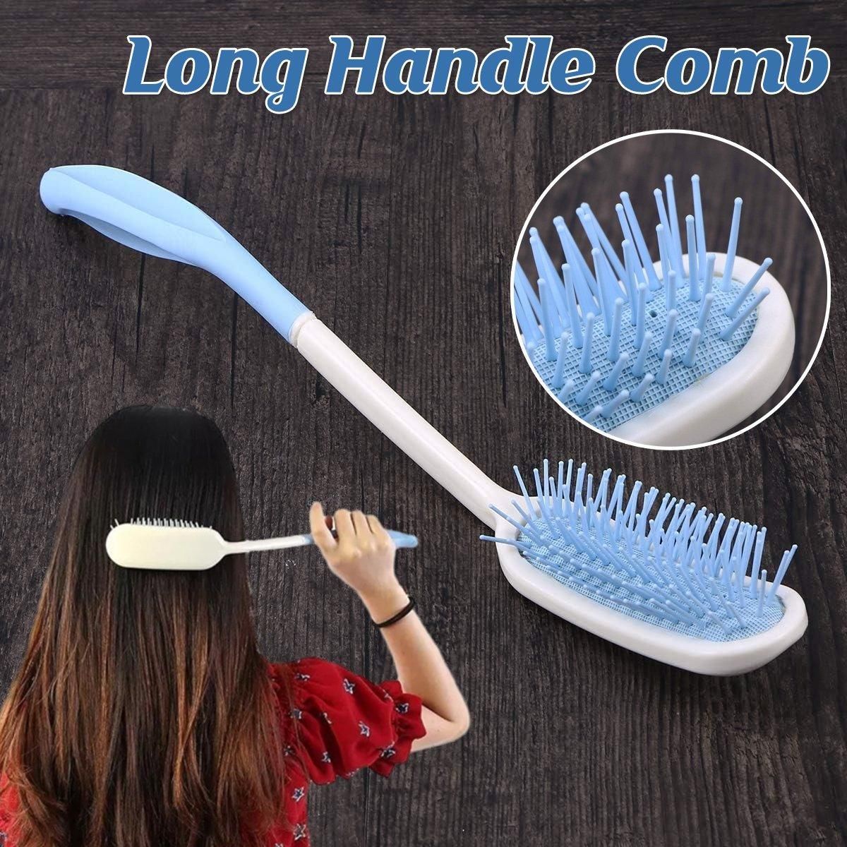 Premium Extra Long Handle Hair Comb and Brush for Elderly Limited Mobility Users