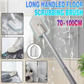 Long Handled Floor Scrubbing Brush 70-100cm with Interchangeable Heads - SuperSaverAU - view 1