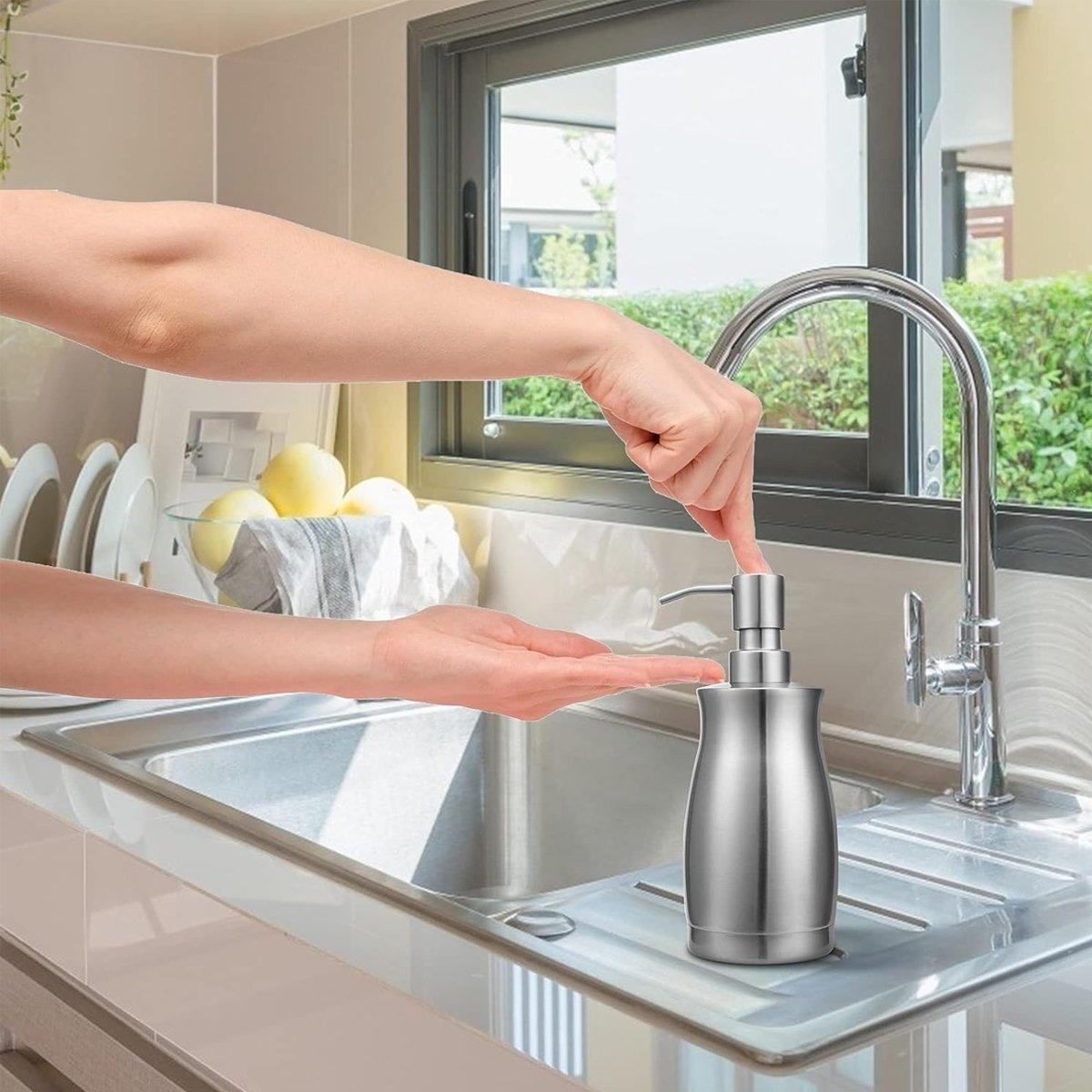 400ML 304 Stainless Steel Liquid Soap Dispenser