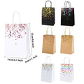 30PCS Kraft Paper Gift Bags Small Love Candy Bags Gold Foil Wedding Party Favors - Kraft Brown-Gold Foil - SuperSaverAU - view 2