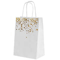 30PCS Kraft Paper Gift Bags Small Love Candy Bags Gold Foil Wedding Party Favors - White-Rose Gold Foil - SuperSaverAU - view 6