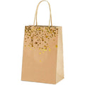 30PCS Kraft Paper Gift Bags Small Love Candy Bags Gold Foil Wedding Party Favors - White-Rainbow Foil - SuperSaverAU - view 6