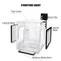 Premium Acrylic Aquarium Isolation Box with 304SS Mesh - 15cm