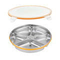 Multi Compartment Lunch Box with Lid Five Compartments Food Storage Fruit Plate - SuperSaverAU - view 2