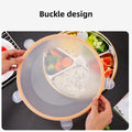 Multi Compartment Lunch Box with Lid Five Compartments Food Storage Fruit Plate - SuperSaverAU - view 3