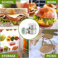 3PCS Stainless Steel Lunch Box Set - Airtight, Leak-proof, 300ml/550ml/900ml - Black - SuperSaverAU - view 3