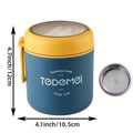 Premium Stainless Steel Insulated Lunch Box – Blue 530ml with Built-In Spoon