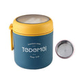 Premium Stainless Steel Insulated Lunch Box – Blue 530ml with Built-In Spoon