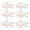 50pcs Corn Starch Lunch Boxes - Eco-Friendly 750ml Takeout Containers - SuperSaverAU - view 3