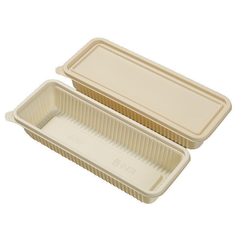 Biodegradable Corn Starch Meal Prep Containers Lids Durable Multi Compartment - C1