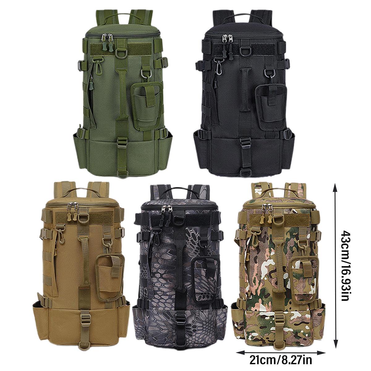 Waterproof Fishing Tackle Bag Large Capacity Multi Functional Shoulder Storage - Khaki Camouflage - SuperSaverAU - view 2