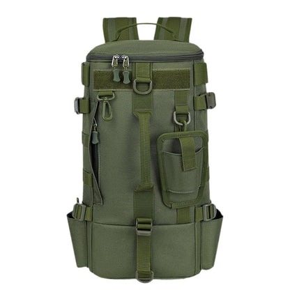 Waterproof Fishing Tackle Bag Large Capacity Multi Functional Shoulder Storage - Khaki Camouflage