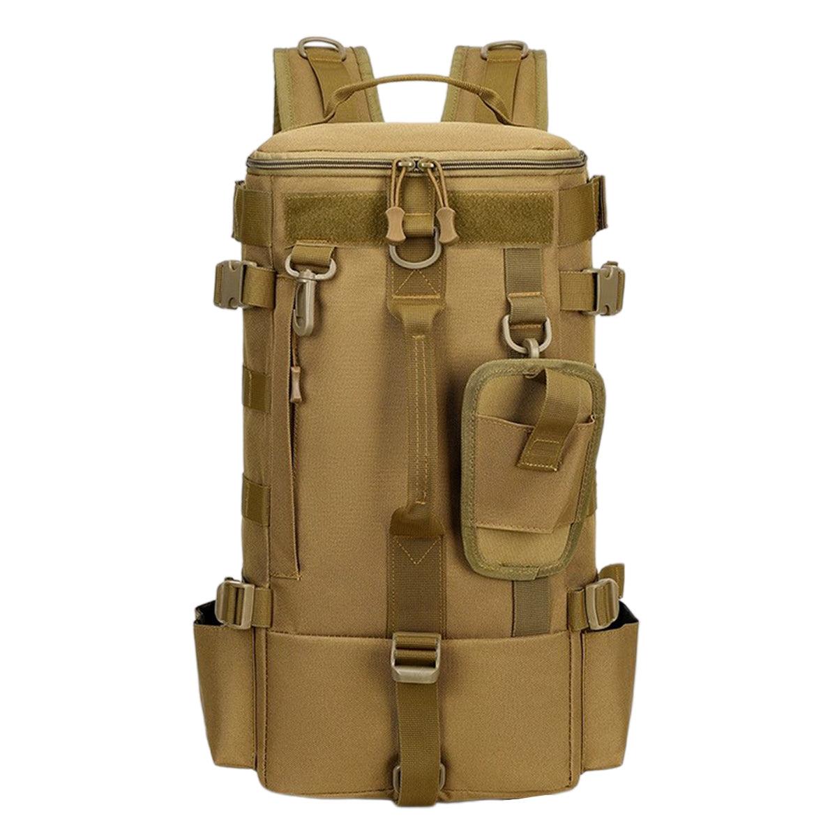 Waterproof Fishing Tackle Bag Large Capacity Multi Functional Shoulder Storage - Khaki Camouflage
