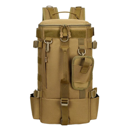 Waterproof Fishing Tackle Bag Large Capacity Multi Functional Shoulder Storage - Khaki Camouflage