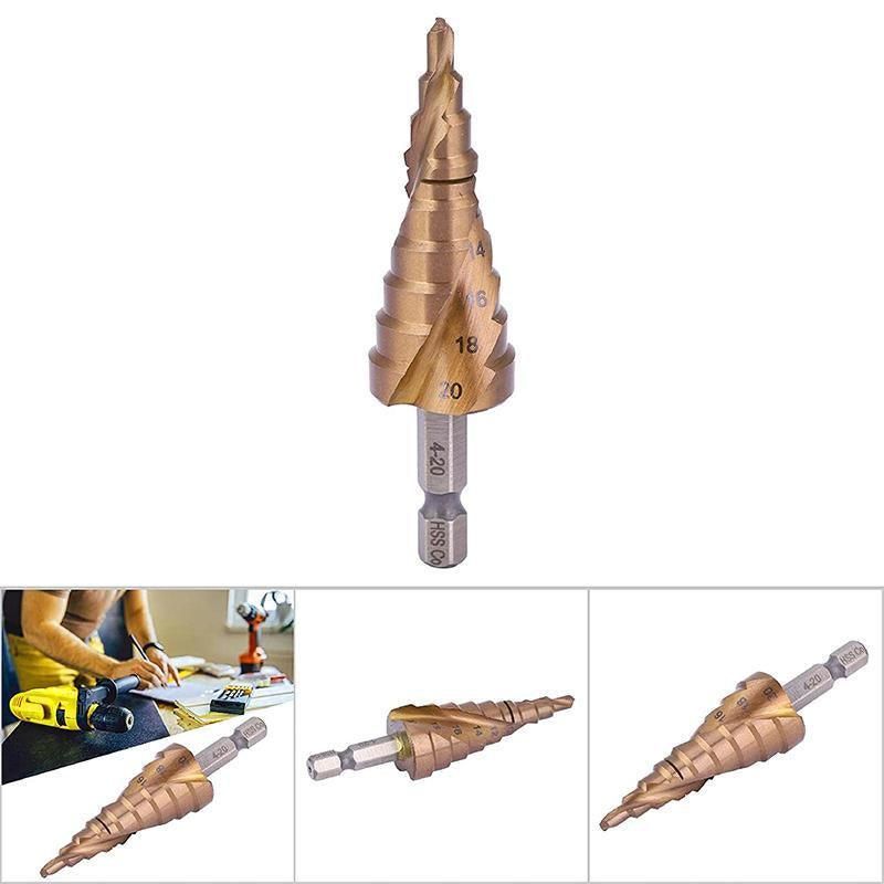 Premium HSS M35 Cobalt Step Drill Bit for Stainless Steel - 4-32mm