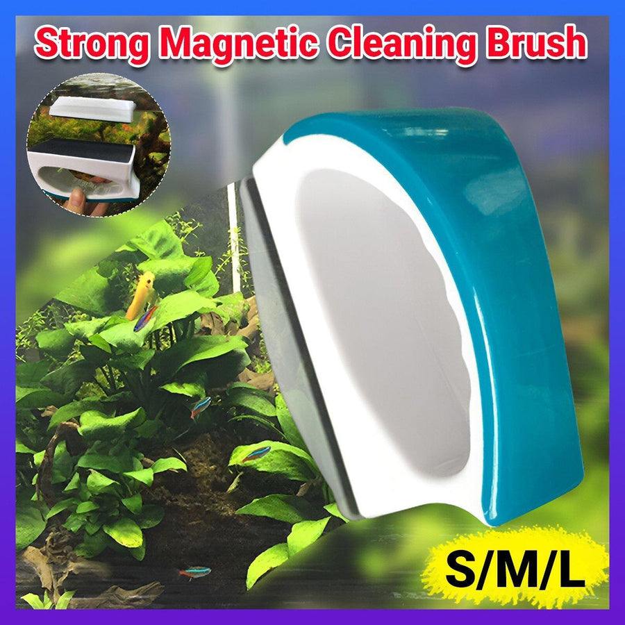 Premium Magnetic Fish Tank Algae Brush Floating Cleaner - M