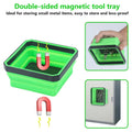 Premium 10 Piece Silicone Magnetic Tool Tray Set - Green