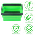 Premium 10 Piece Silicone Magnetic Tool Tray Set - Green