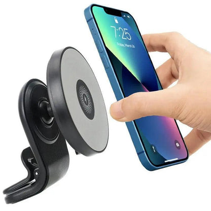 Wireless 15W Magnetic Car Mount Charger for iPhone 13/12 - Black