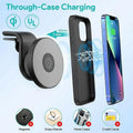 Wireless 15W Magnetic Car Mount Charger for iPhone 13/12 - Black - SuperSaverAU - view 5