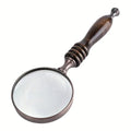 Premium Vintage Handheld Magnifier with Ebony Handle - 10X