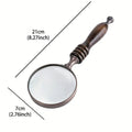 Premium Vintage Handheld Magnifier with Ebony Handle - 10X
