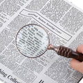 Premium Vintage Handheld Magnifier with Ebony Handle - 10X