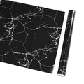 Premium Self-Adhesive Marble PVC Wall Sticker – Black Marble-A 45cm x 10m