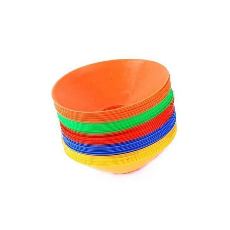 60 Pack Sports Training Discs Markers Cones 180mm for Soccer Rugby Fitness - SuperSaverAU - view 3