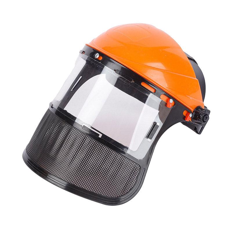 Premium Garden Face Shield Headgear with Flip-Up Screen - Yellow