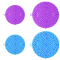 Premium Blue 55cm TPE Circular Foot Massage Mat with Anti-Slip Textured Nodes