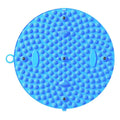 Premium Blue 55cm TPE Circular Foot Massage Mat with Anti-Slip Textured Nodes
