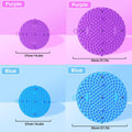 Premium Purple 55cm TPE Circular Foot Massage Mat with Anti-Slip Textured Nodes