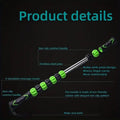 Premium Black 9-Roller Muscle Massage Stick for Fascia Back Leg and Neck Relief