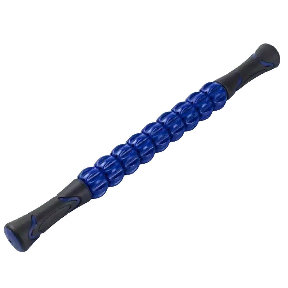 Premium Black 9-Roller Muscle Massage Stick for Fascia Back Leg and Neck Relief