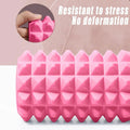 Premium High Density EVA Foam Roller with Textured Wolf Tooth Surface - Purple 33cm