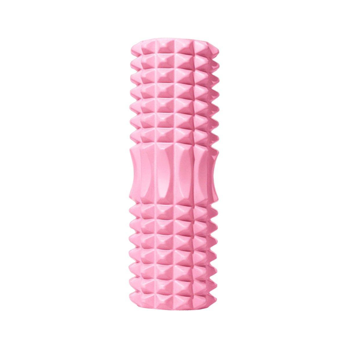 EVA Foam Roller Yoga Massage Stick - Wolf Tooth Style 45cm - Purple