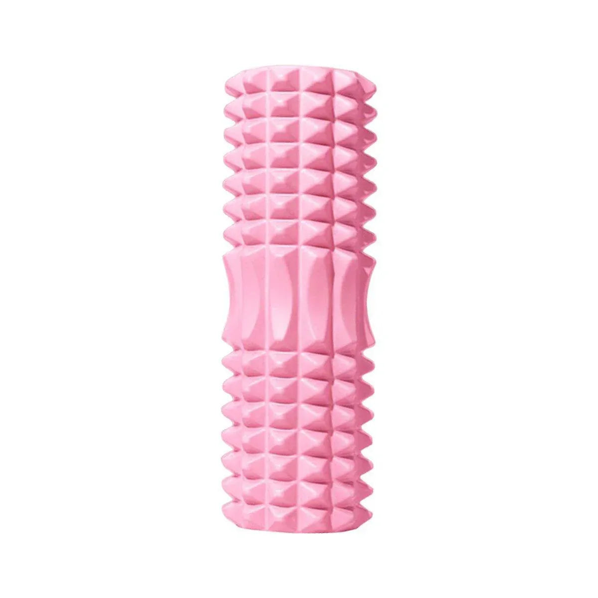 Premium High Density EVA Foam Roller with Textured Crescent Surface - Pink 33cm