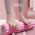 Premium High Density EVA Foam Roller with Textured Crescent Surface - Pink 33cm