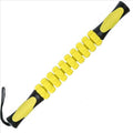 Premium Muscle Roller Stick with Gear-Shaped Roller with Anti-Slip Handles - Yellow