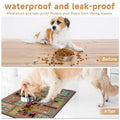 Premium Waterproof Pet Feeding Mat Anti-Slip - Dog Brown 45 x 60cm