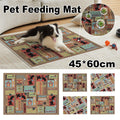 Premium Waterproof Pet Feeding Mat Anti-Slip - Dog White 45 x 60cm