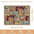 Premium Waterproof Pet Feeding Mat Anti-Slip - Dog White 45 x 60cm